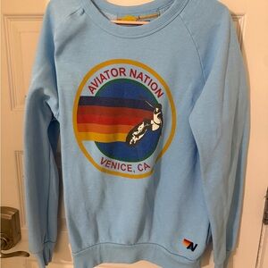 Aviator Nation Blue Sweatshirt and Pants Set
